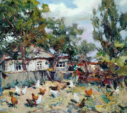 Oil painting House Alexander Cherednichenko