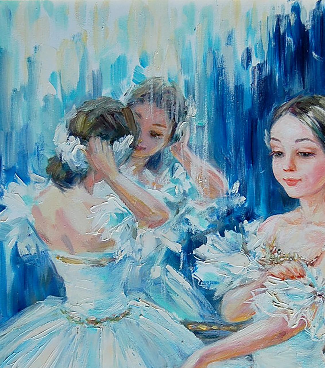 Oil painting "Ballerinas" by Olga Artim