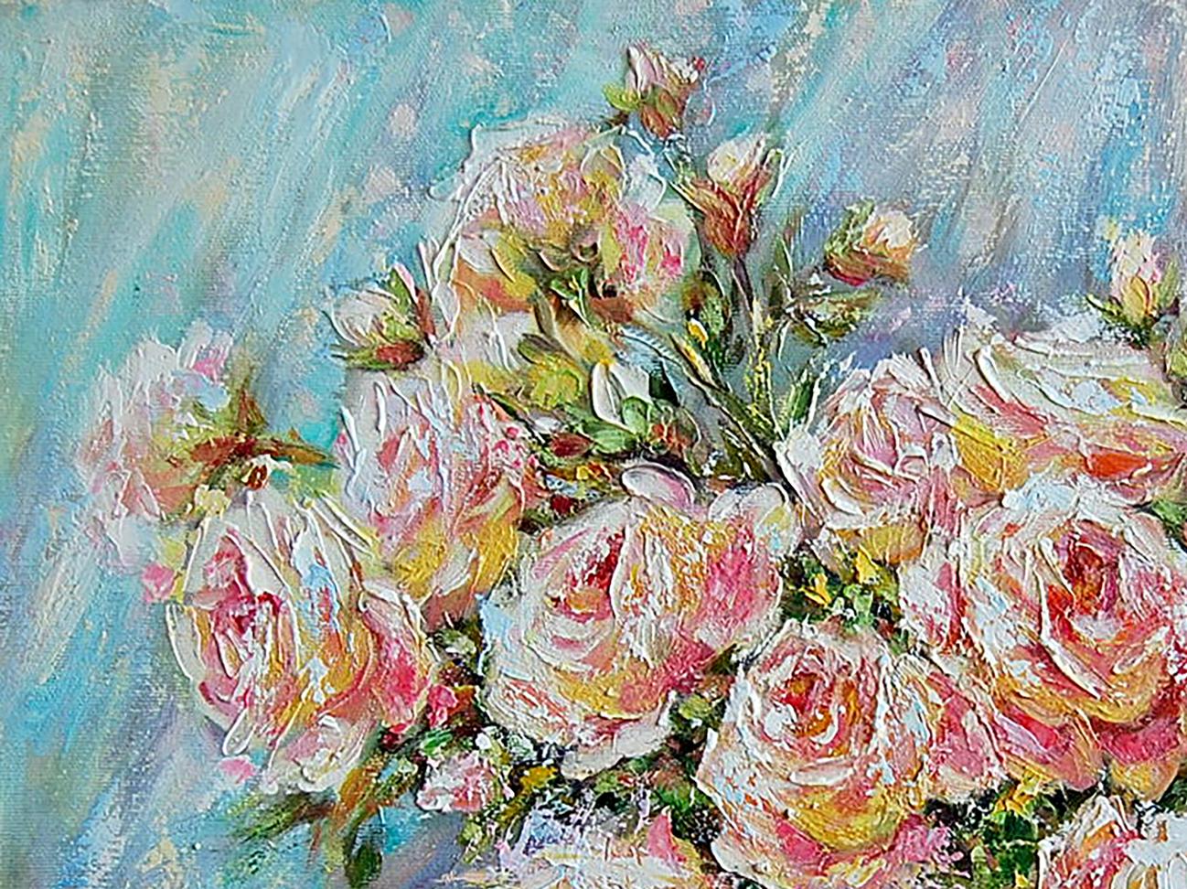 Oil painting Roses by Olga Artym