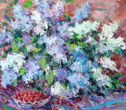 Oil painting Spring still life Alexander Nikolaevich Cherednichenko