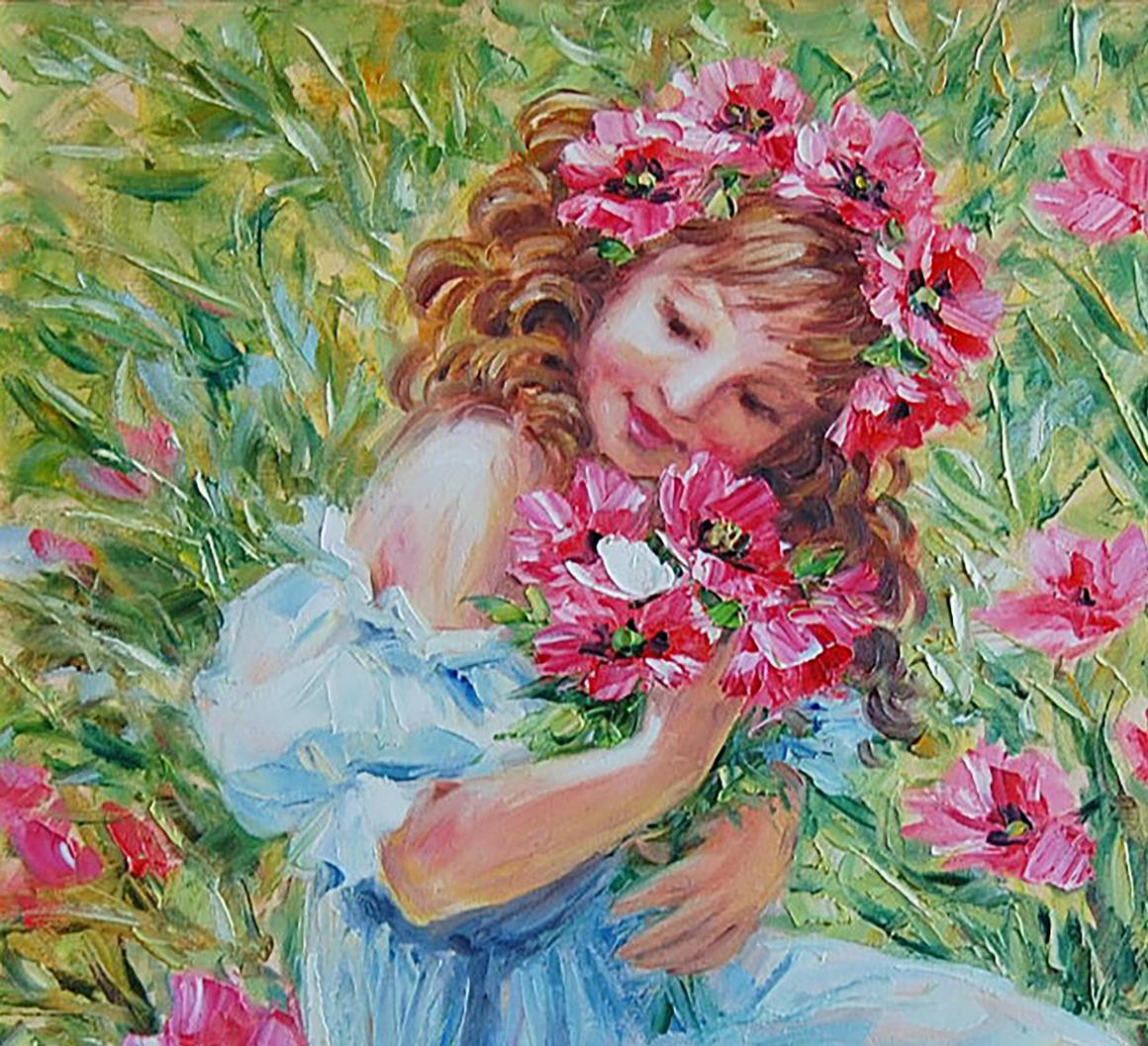 Oil painting Flower maw Artim Olga