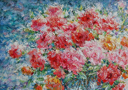 Oil painting Bouquet of roses Artim Olga