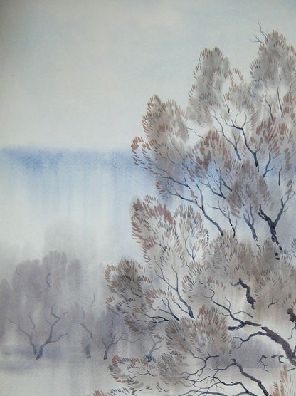 Watercolor painting In winter Savenets Valery