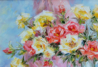 Oil painting Floral still life 