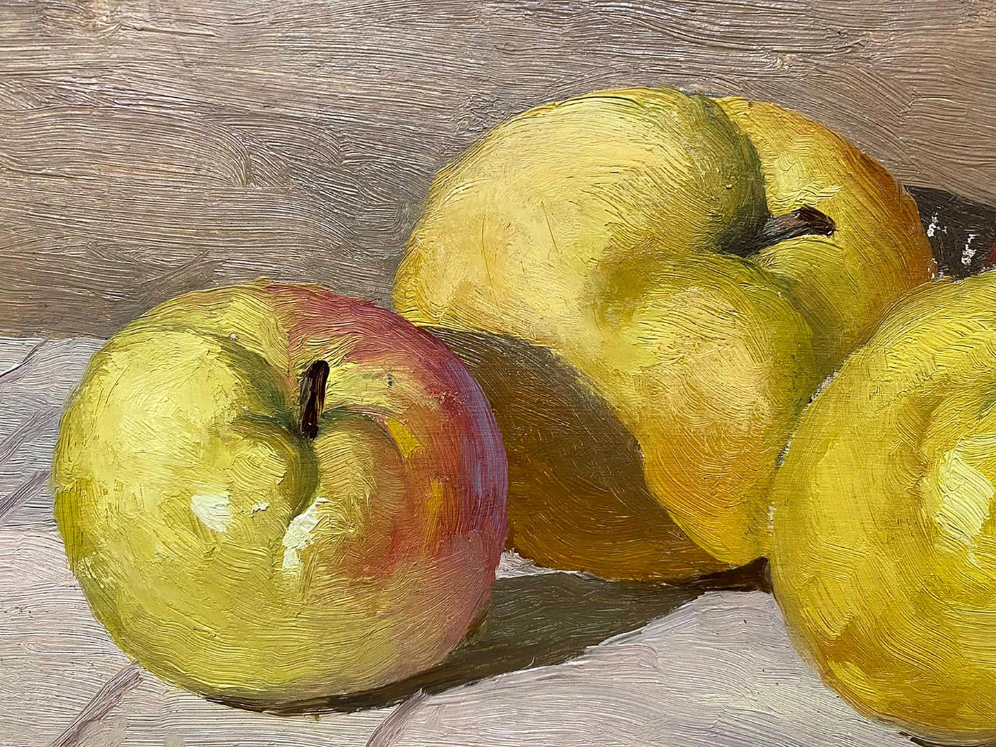 Oil painting Apples Unknown artist