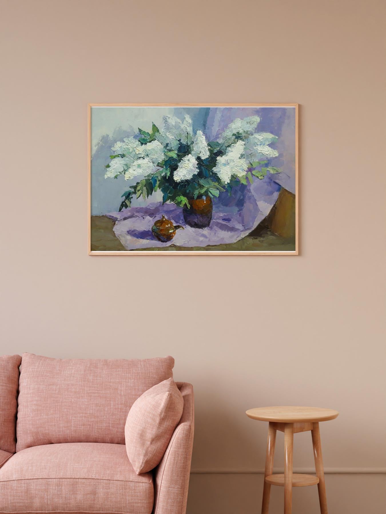 Oil painting White lilac Serdyuk Boris Petrovich