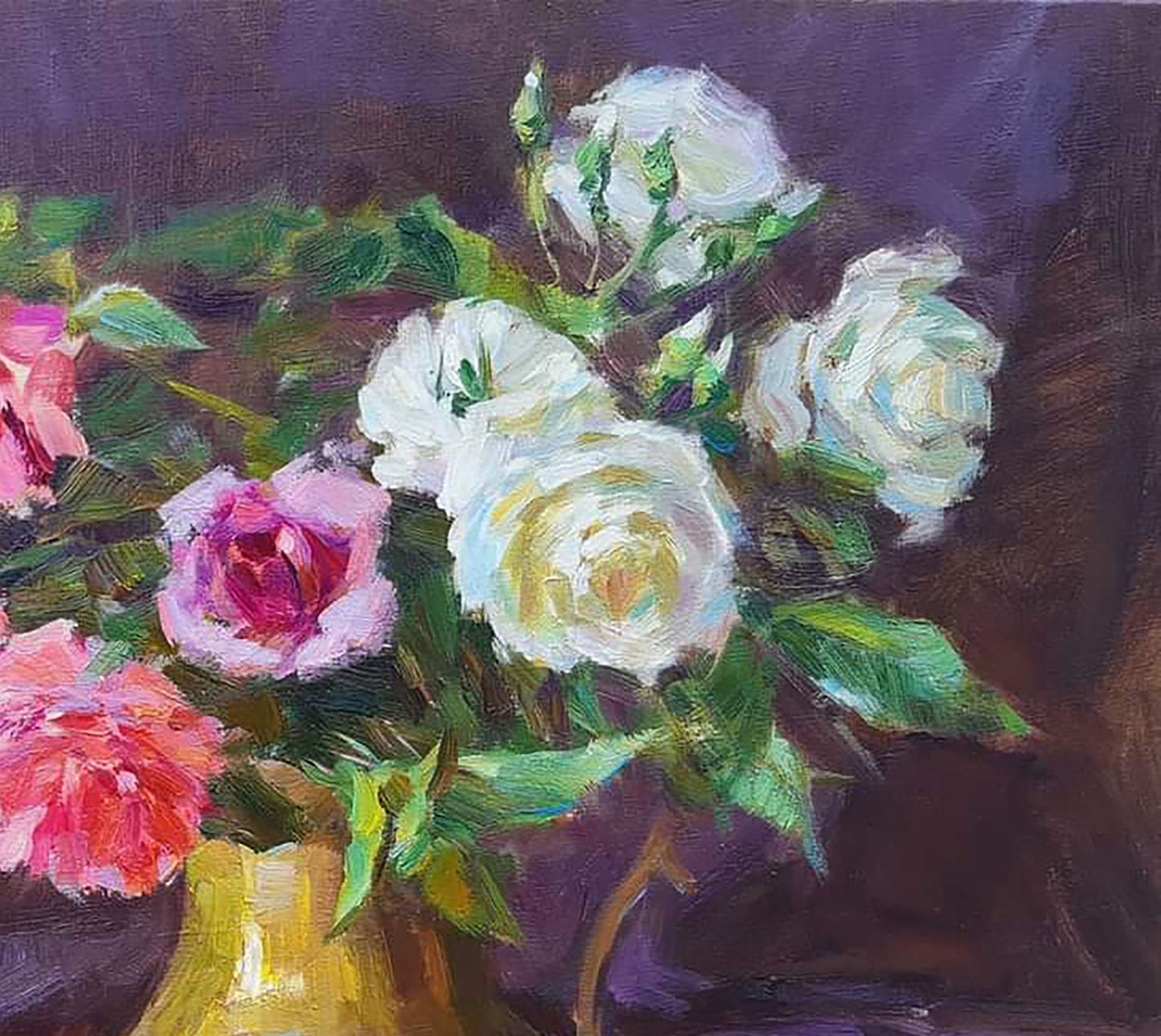 Oil painting Roses Flowers  Pereta Vyacheslav