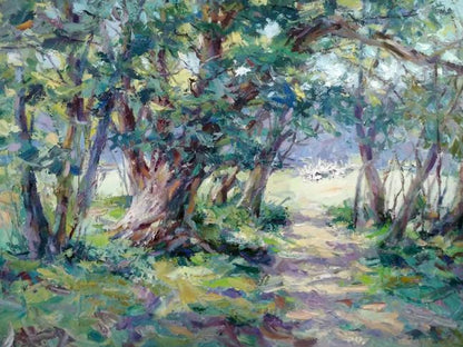 Oil painting Sunny lawn Alexander Nikolaevich Cherednichenko