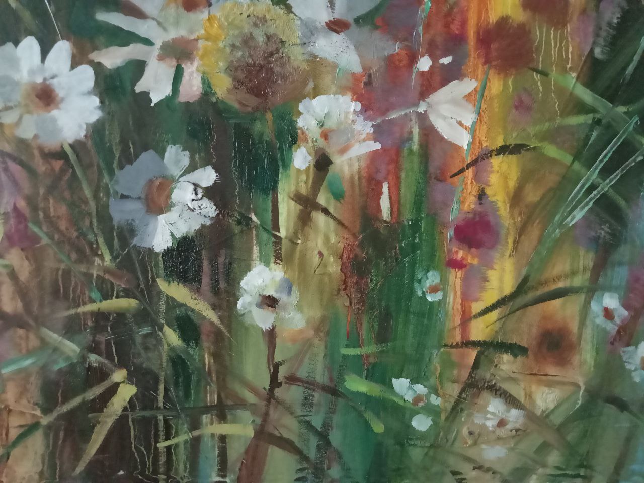 Oil painting Wildflowers Anatoly Borisovich Tarabanov