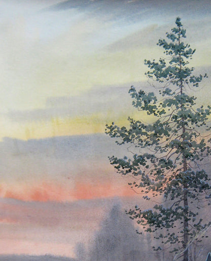 Watercolor painting Rainy morning Savenets Valery