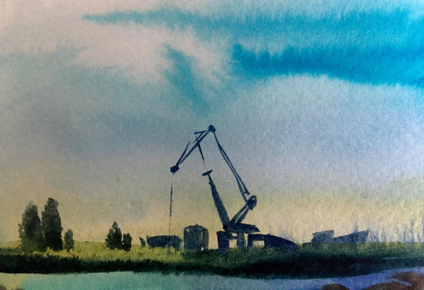 Watercolor painting Berdyansk Svetlana Gramm