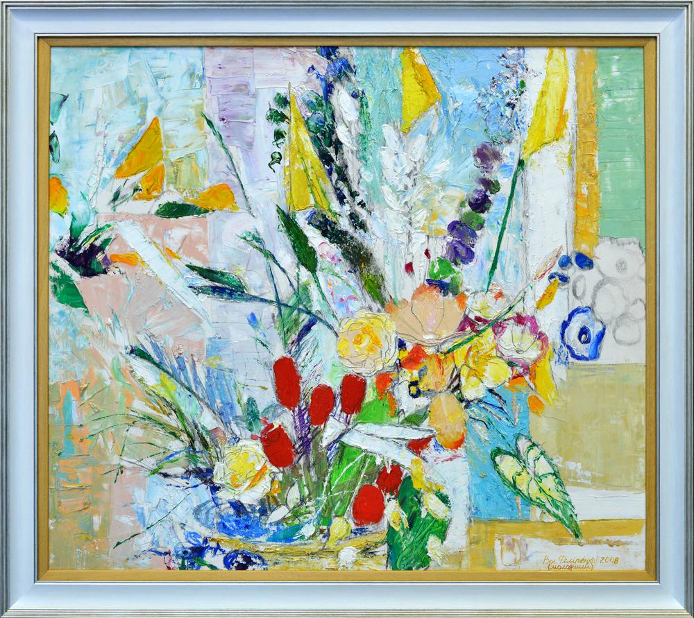 Oil painting Composition with Flowers Filipenko Vladimir