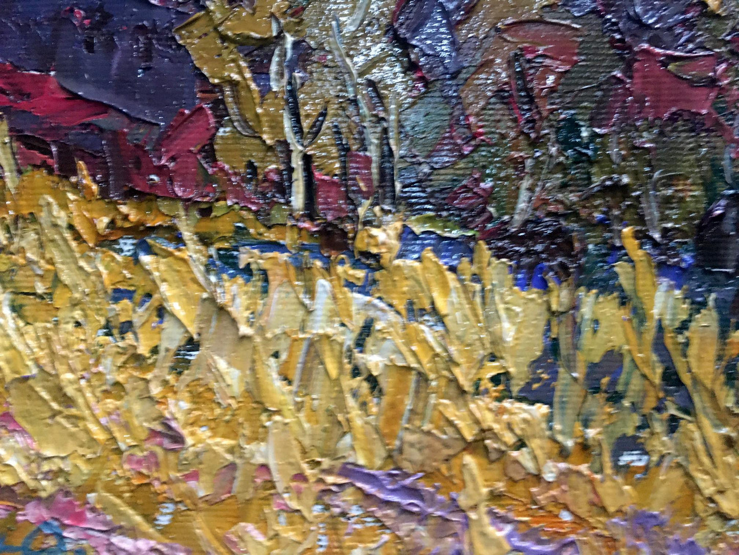 Oil painting autumn