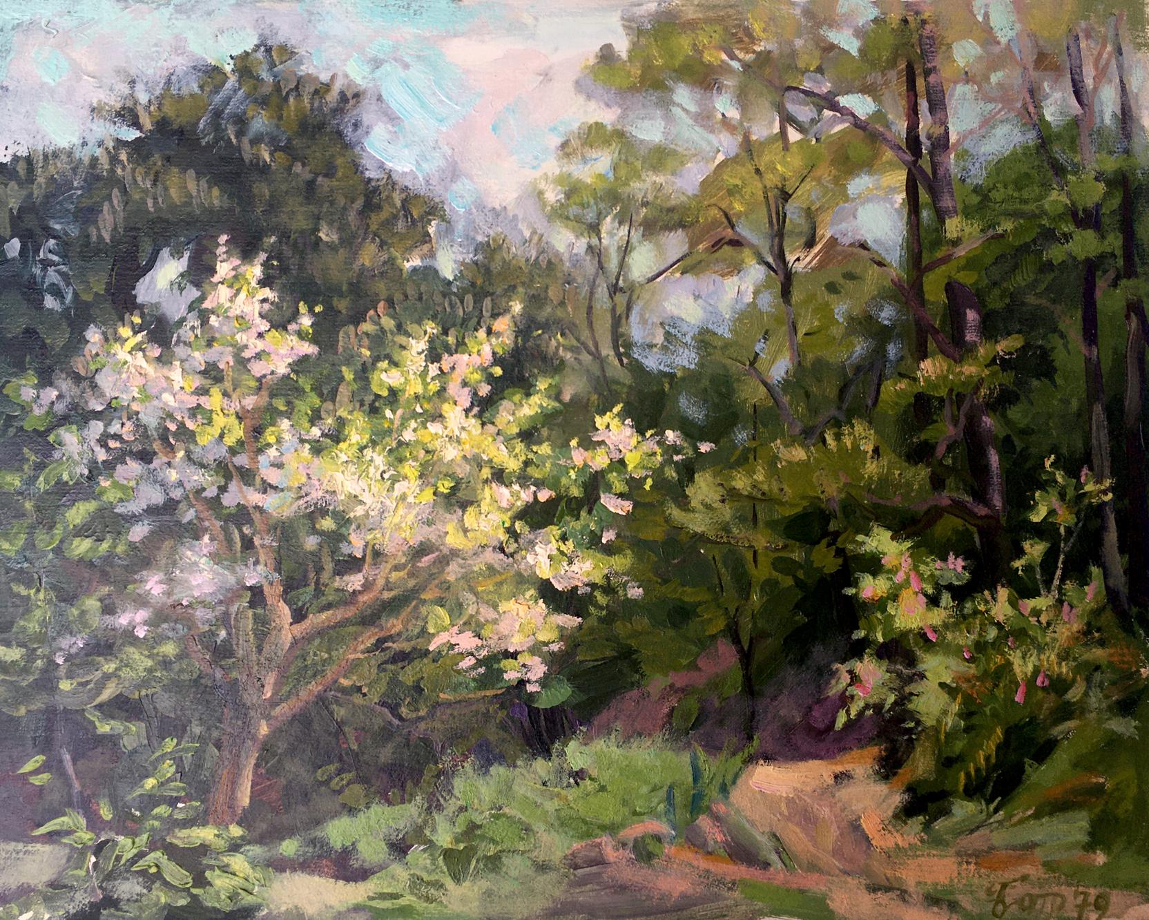 Oil painting In March Batrakov Vladimir Grigorievich