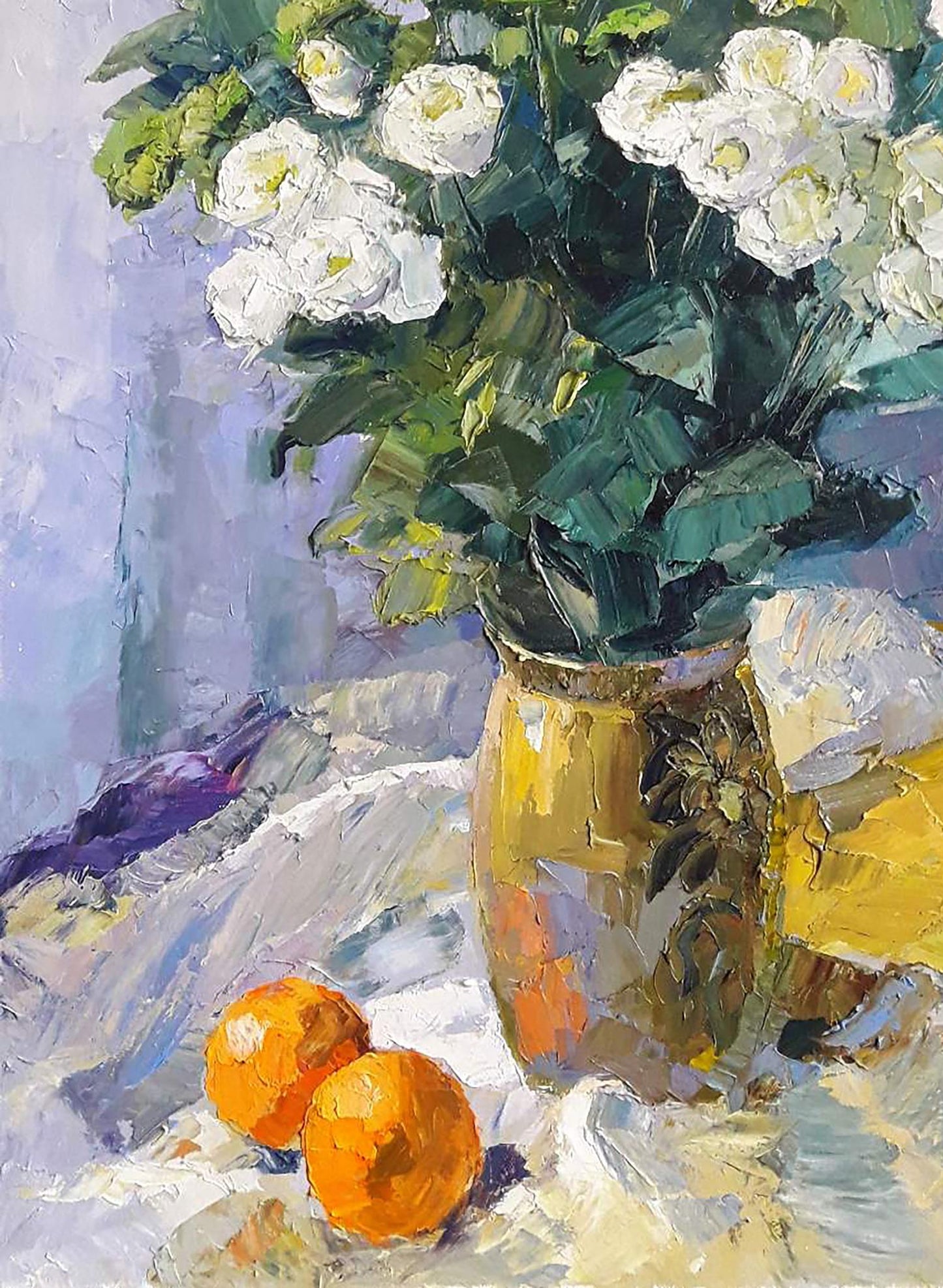 Oil painting Eustoma Serdyuk Boris Petrovich