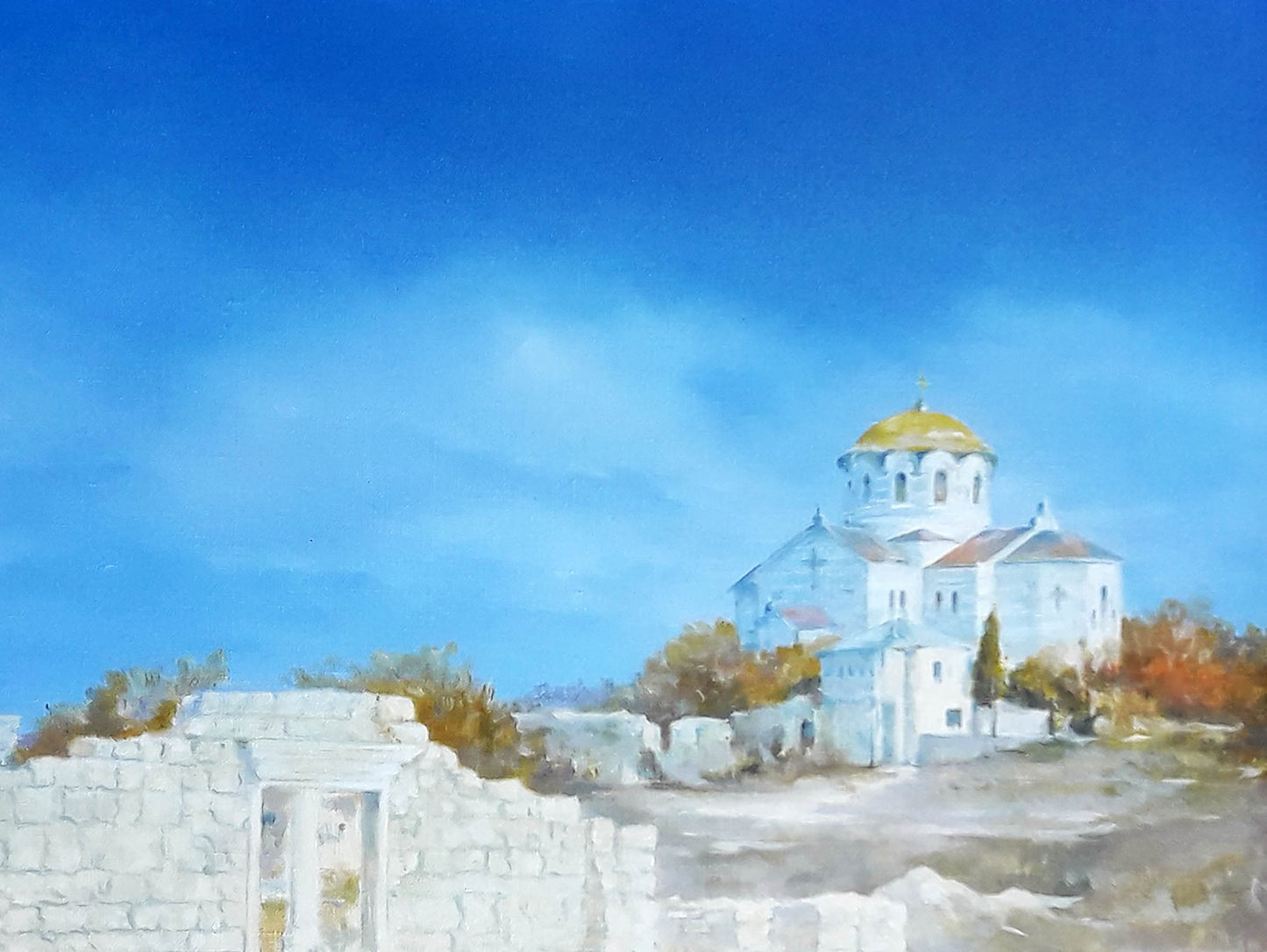 Oil painting Chersonesos Korkishko Vasily