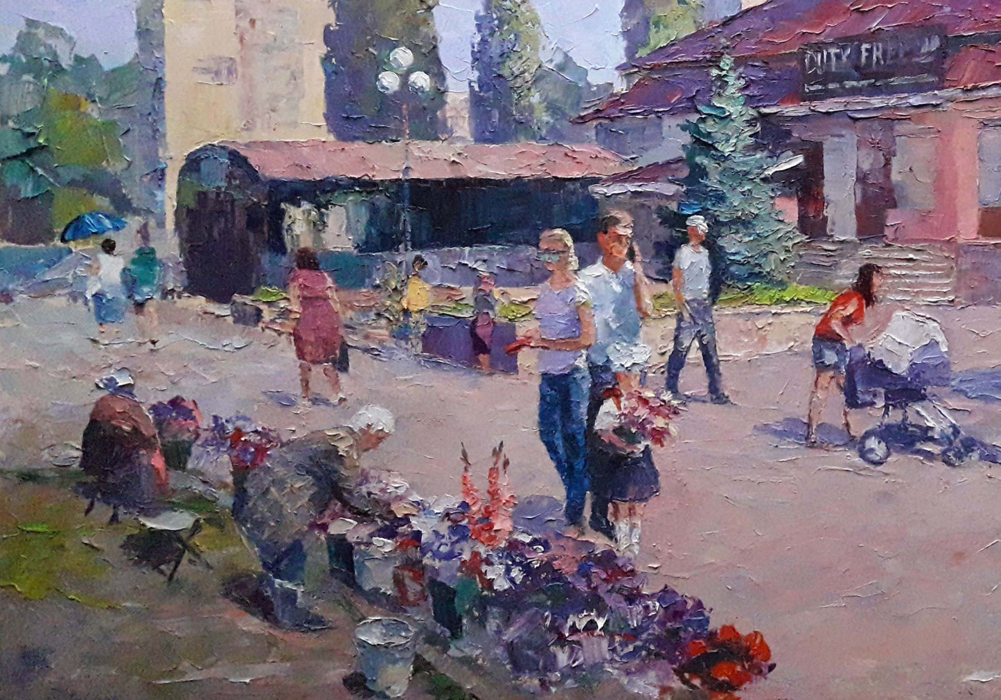 Oil painting First of September Serdyuk Boris Petrovich