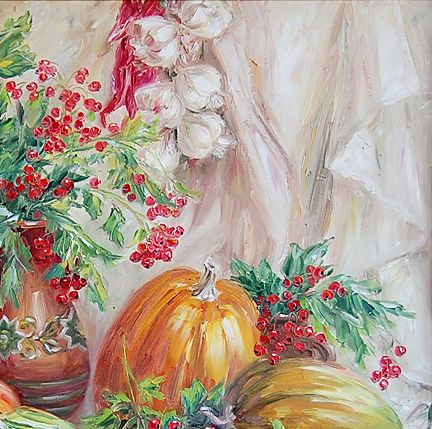 Oil painting Floral still life 