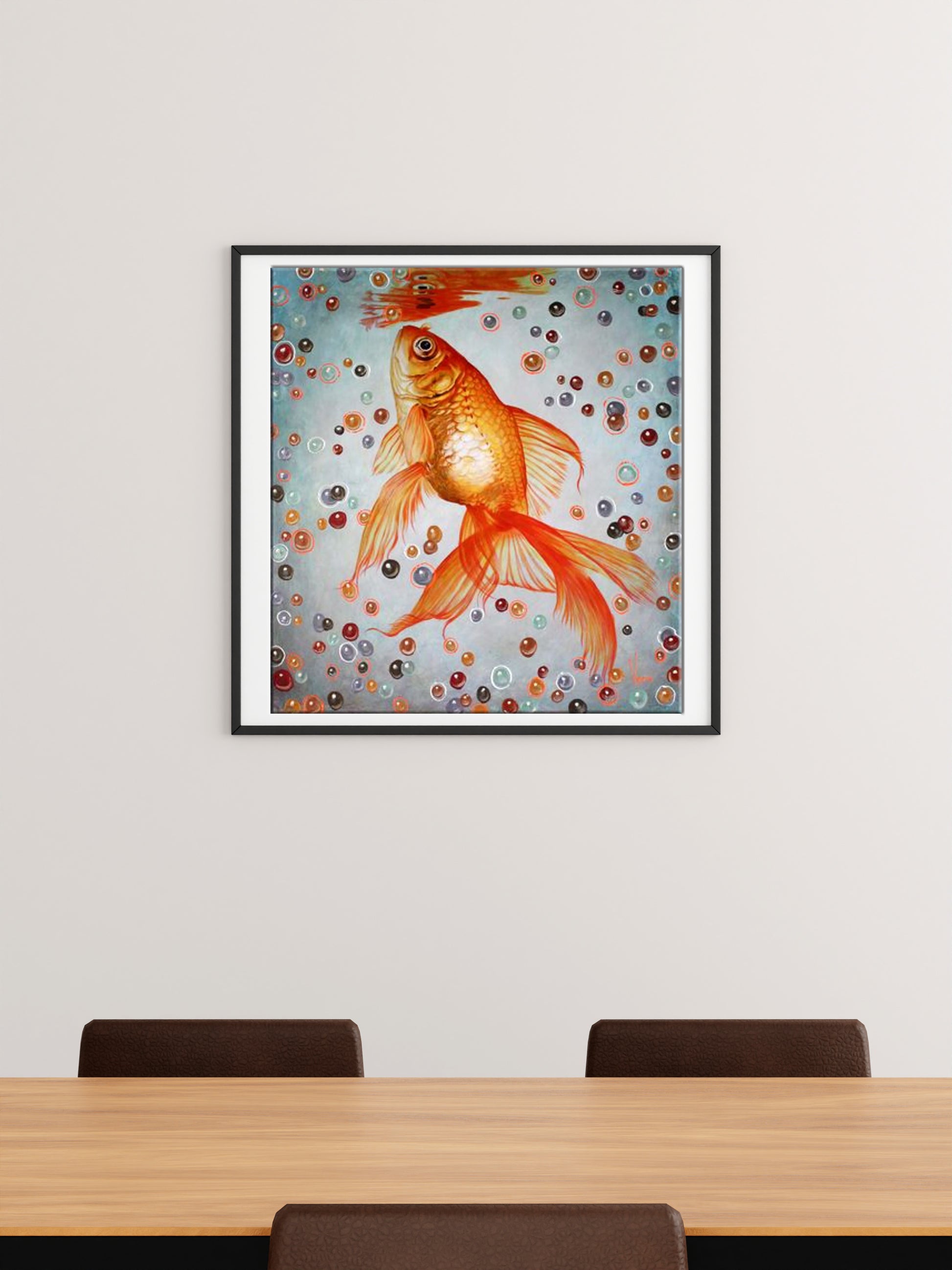 Oil painting Goldfish