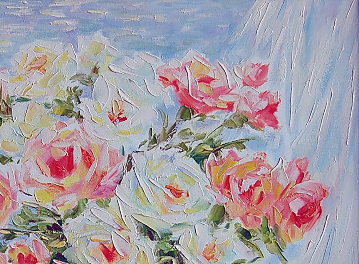 Oil painting Painting with Flowers