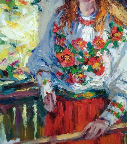 Oil painting Mom is a gift Alexander Nikolaevich Cherednichenko