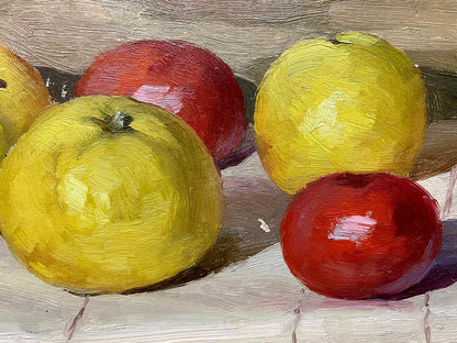 Oil painting Apples Unknown artist