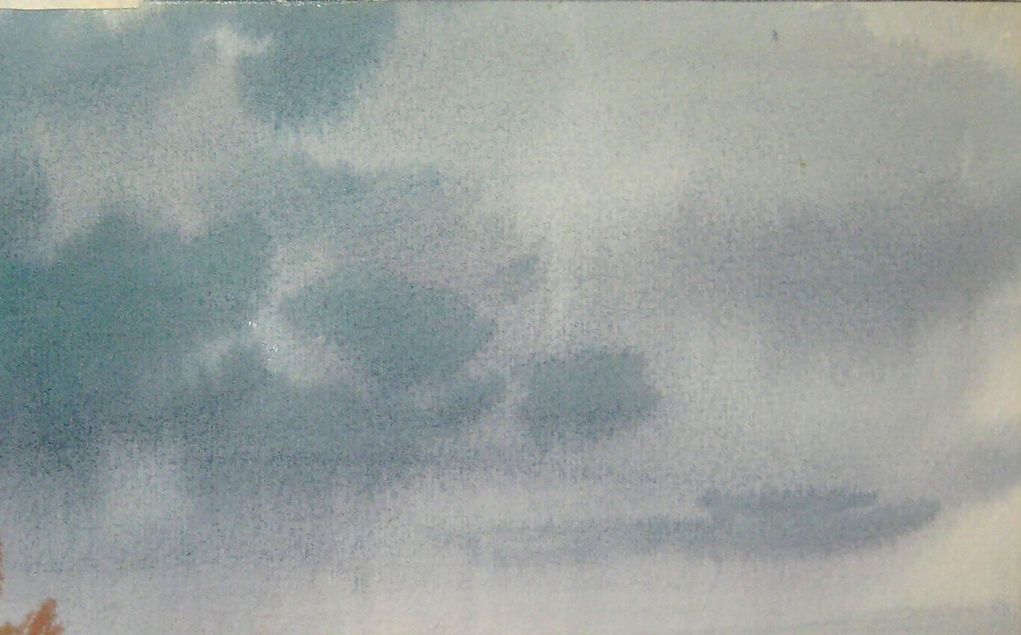 Watercolor painting The rain has passed Savenets Valery