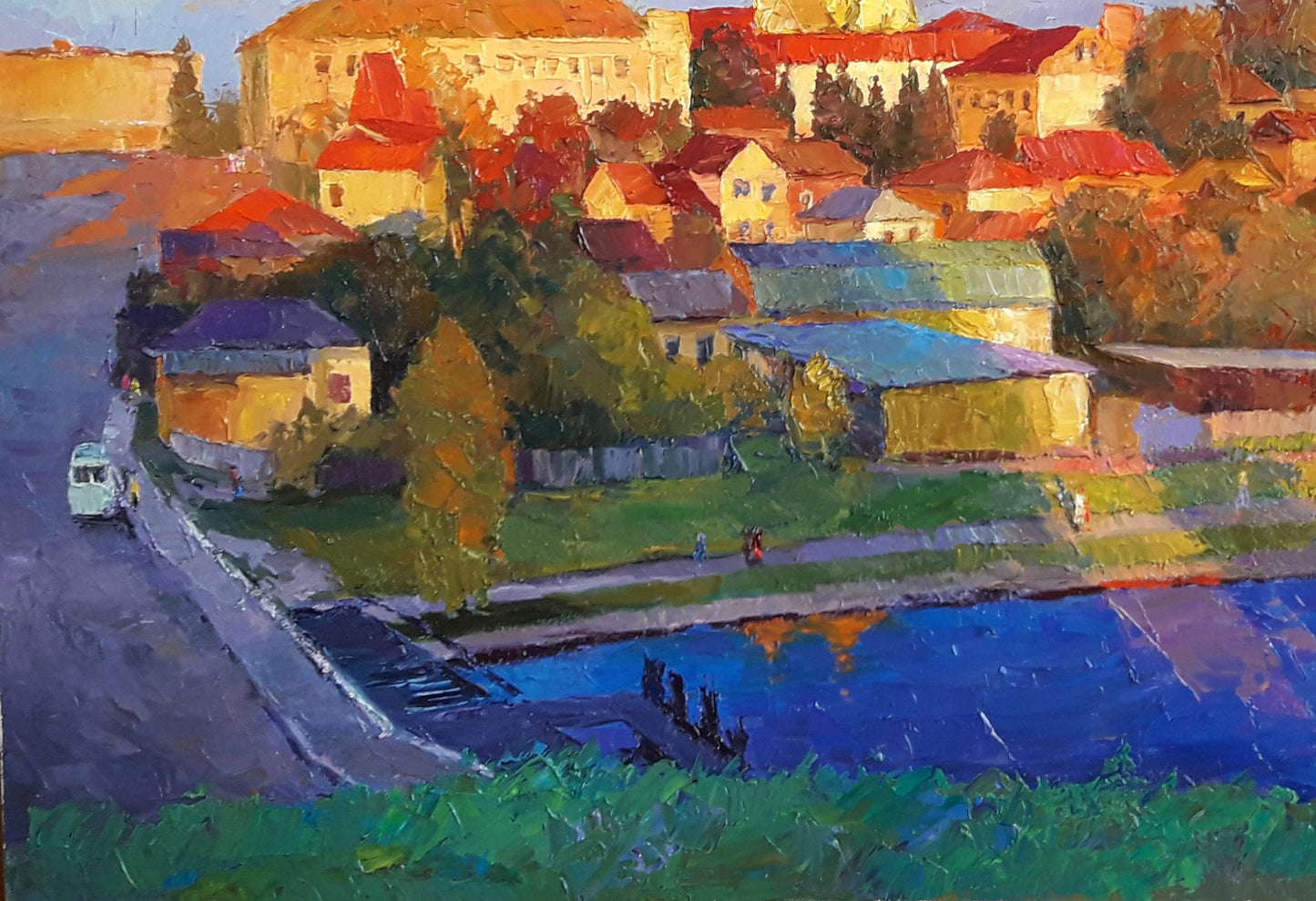 Oil painting Autumn in Ternopol Serdyuk Boris Petrovich