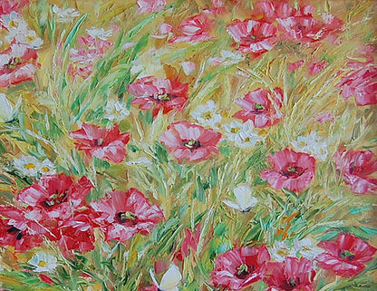 Oil painting Ukraine Flowers  Landscape 