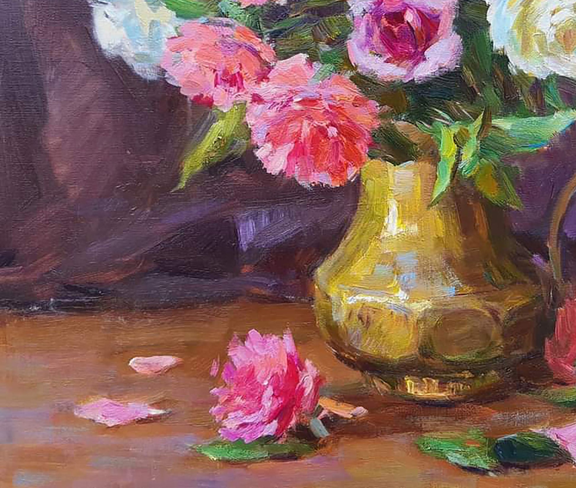 Oil painting Roses Flowers still life  Pereta Vyacheslav