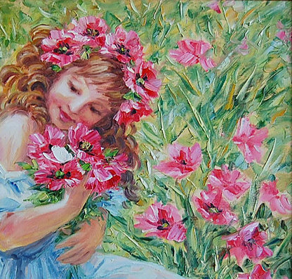 Oil painting Flower maw Artim Olga