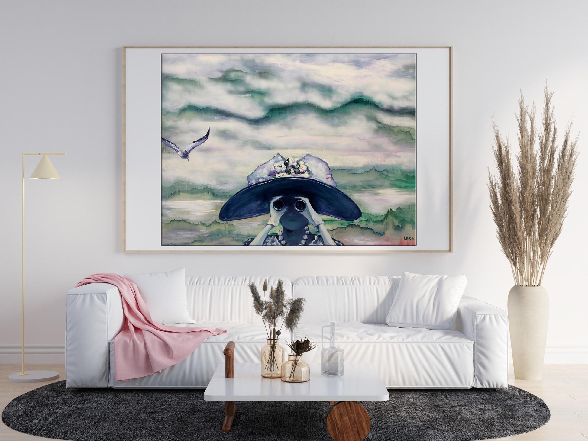 The painting Far from near by Ihor Konovalov is exhibited in the guest room