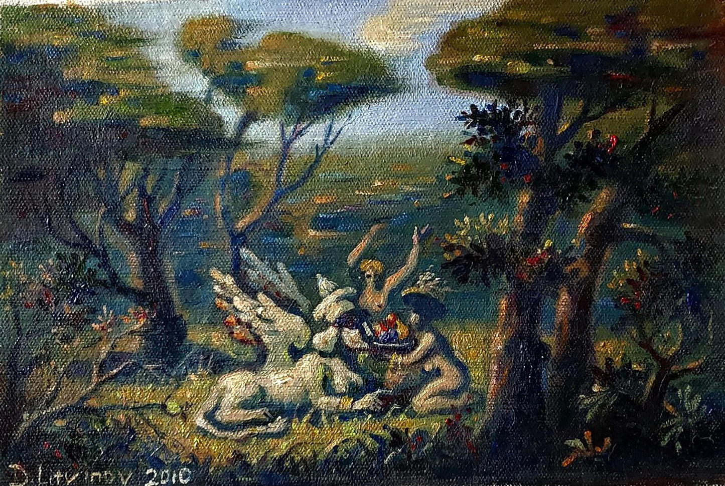 Oil painting Gifts of the forest Litvinov Daniil Olegovich