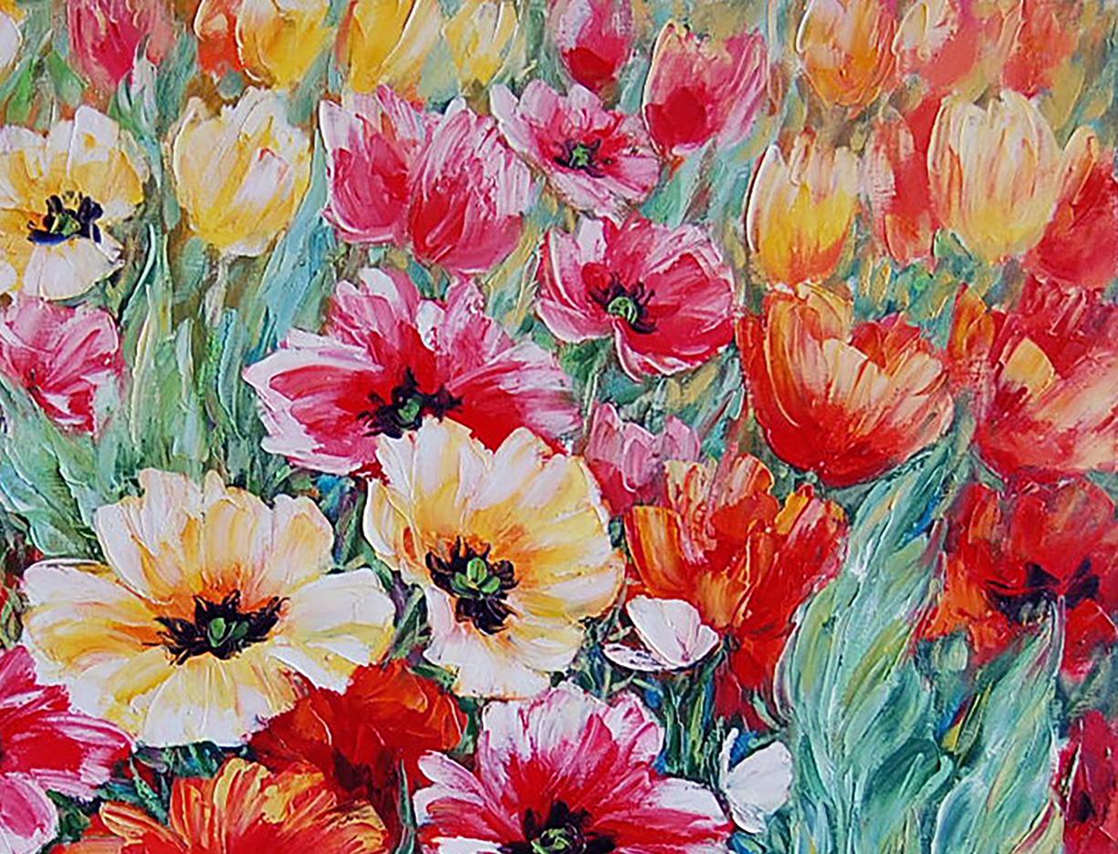 Oil painting Flowers Flowers  Landscape 