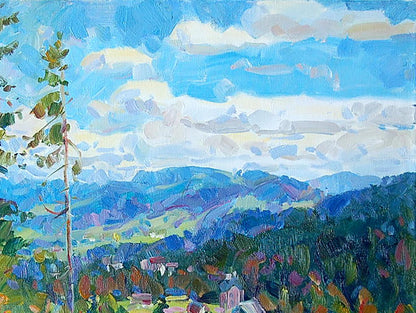 Oil painting In the Carpathians Artim Dmitry