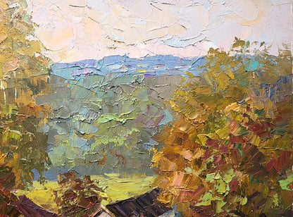 Oil painting October morning Serdyuk Boris Petrovich