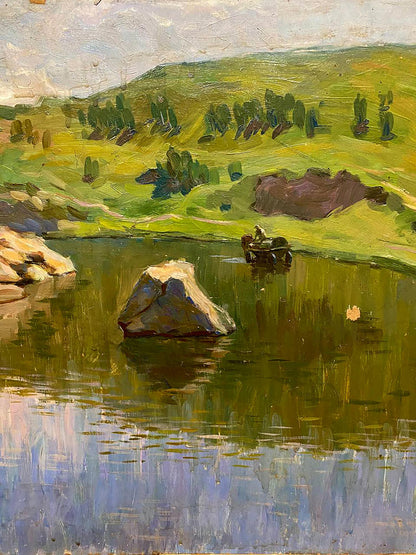 Oil painting Still water Tal'ko Boris Adol'fovich