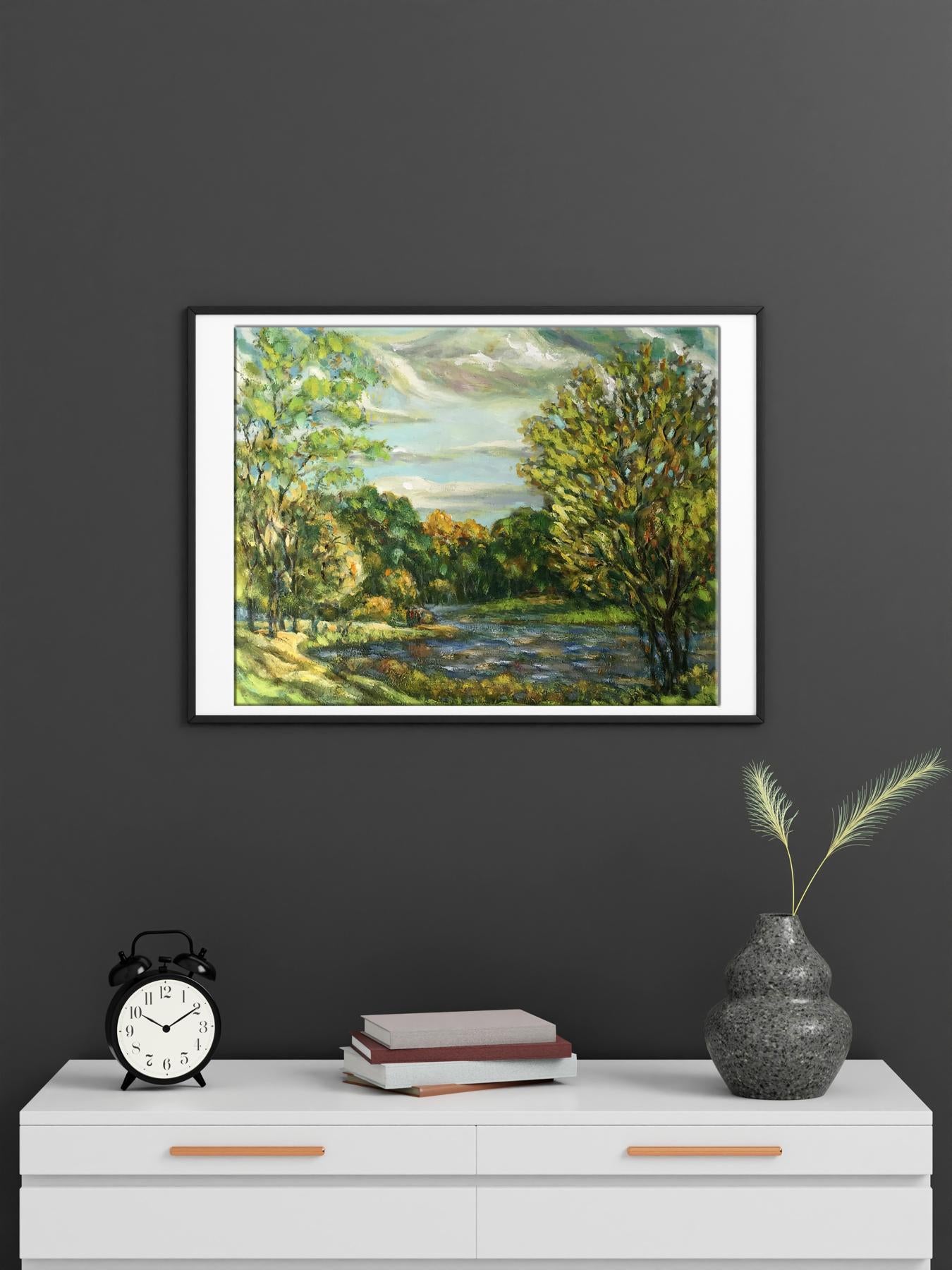 decor room painting landscape