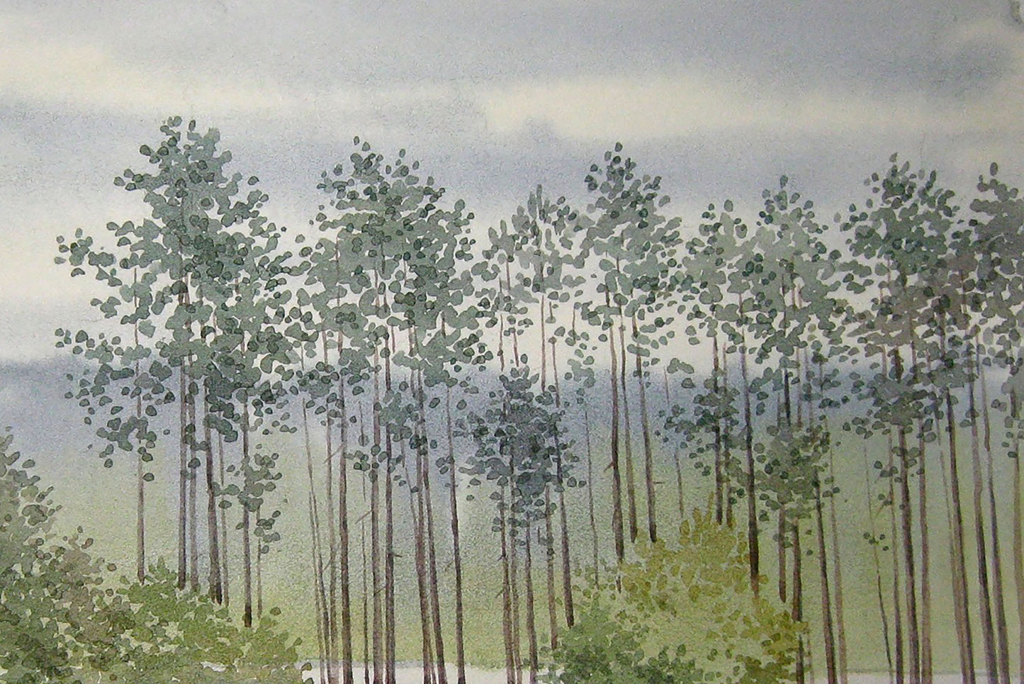 "Forest Retreat" by Valery Savenets in watercolor