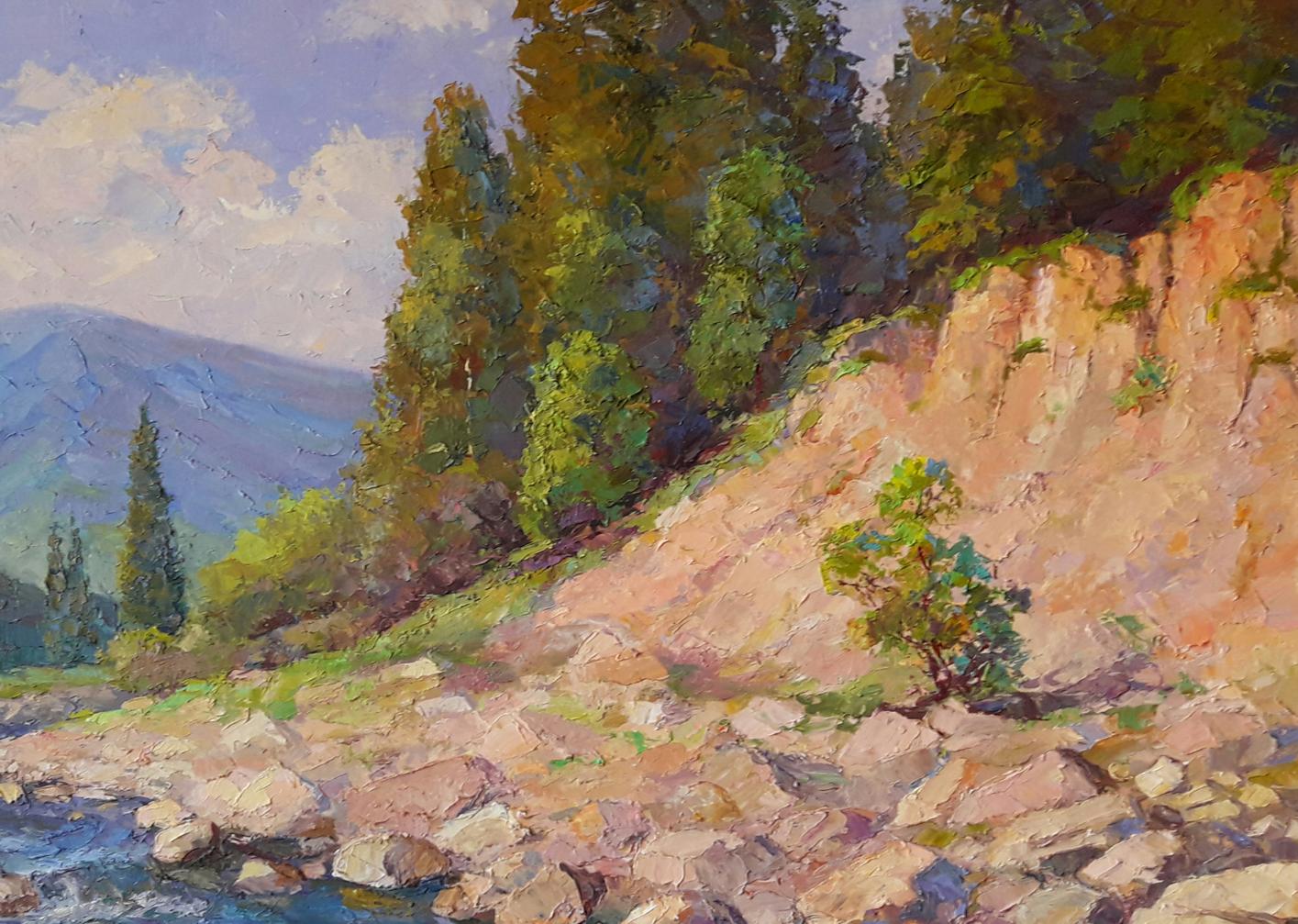 Oil painting Mountain river Serdyuk Boris Petrovich №SERB 259