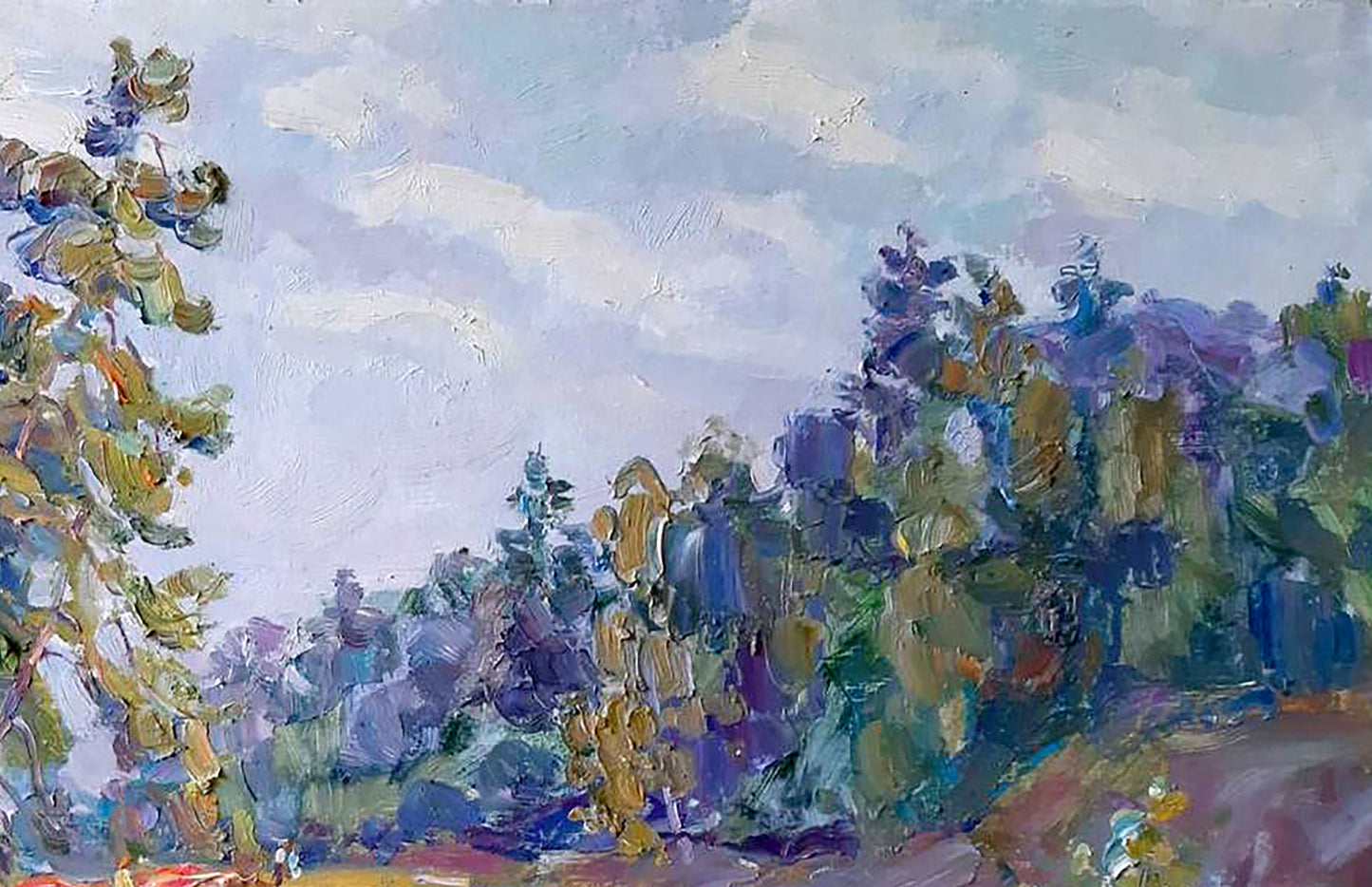 Oil painting Forest park Kovalenko Ivan Mikhailovich