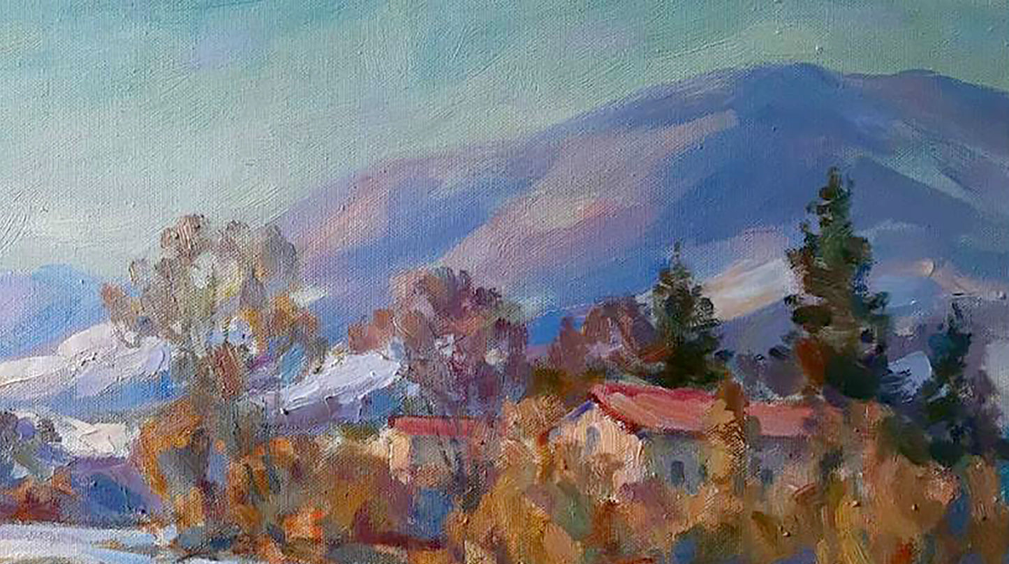 Oil painting Life in the mountains Kovalenko Ivan Mikhailovich