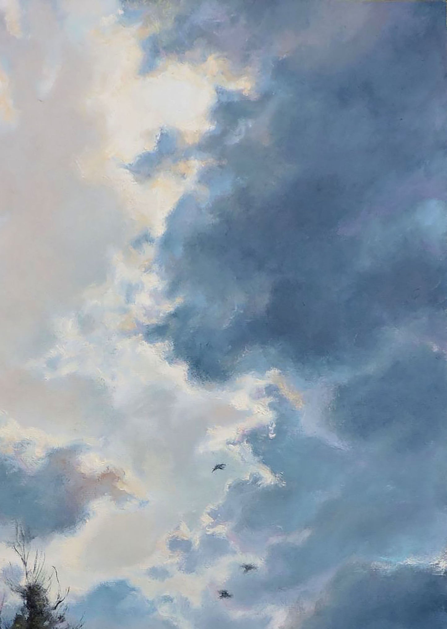 Oil painting The sky is so sudden Osnach Olesia