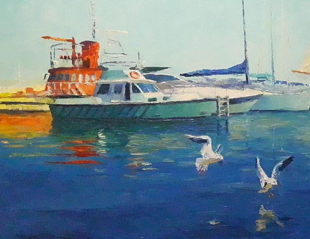 Oil painting Odessa port Serdyuk Boris Petrovich №SERB 524