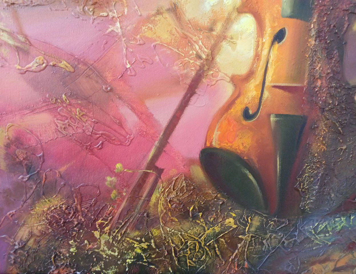 Oil painting Violin Anatoly Borisovich Tarabanov