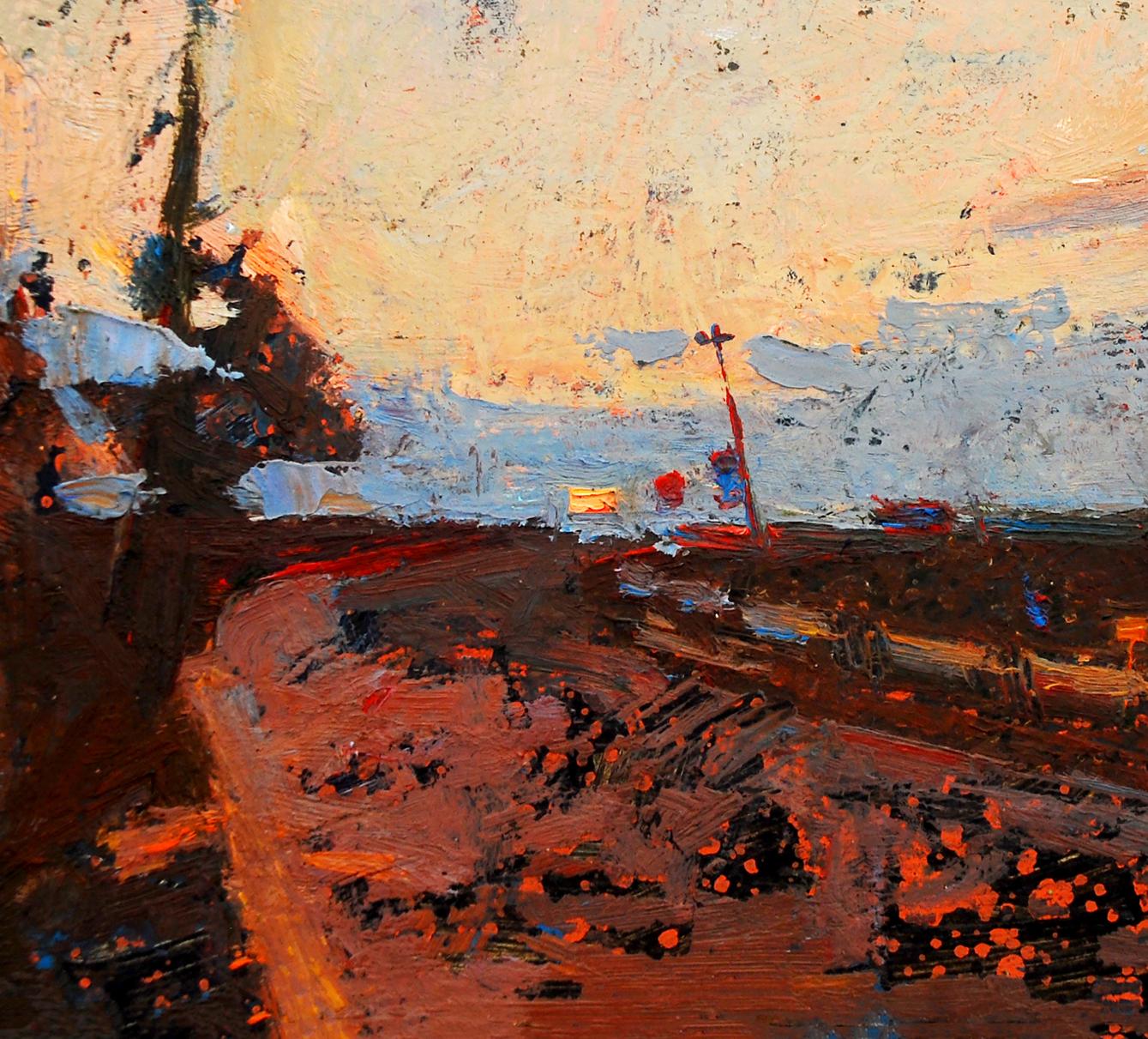 Oil painting Way home Prohorchuk Daria