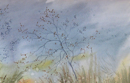 Watercolor painting November Savenets Valery