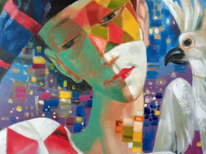 Abstract oil painting Serenade Anatoly Borisovich Tarabanov
