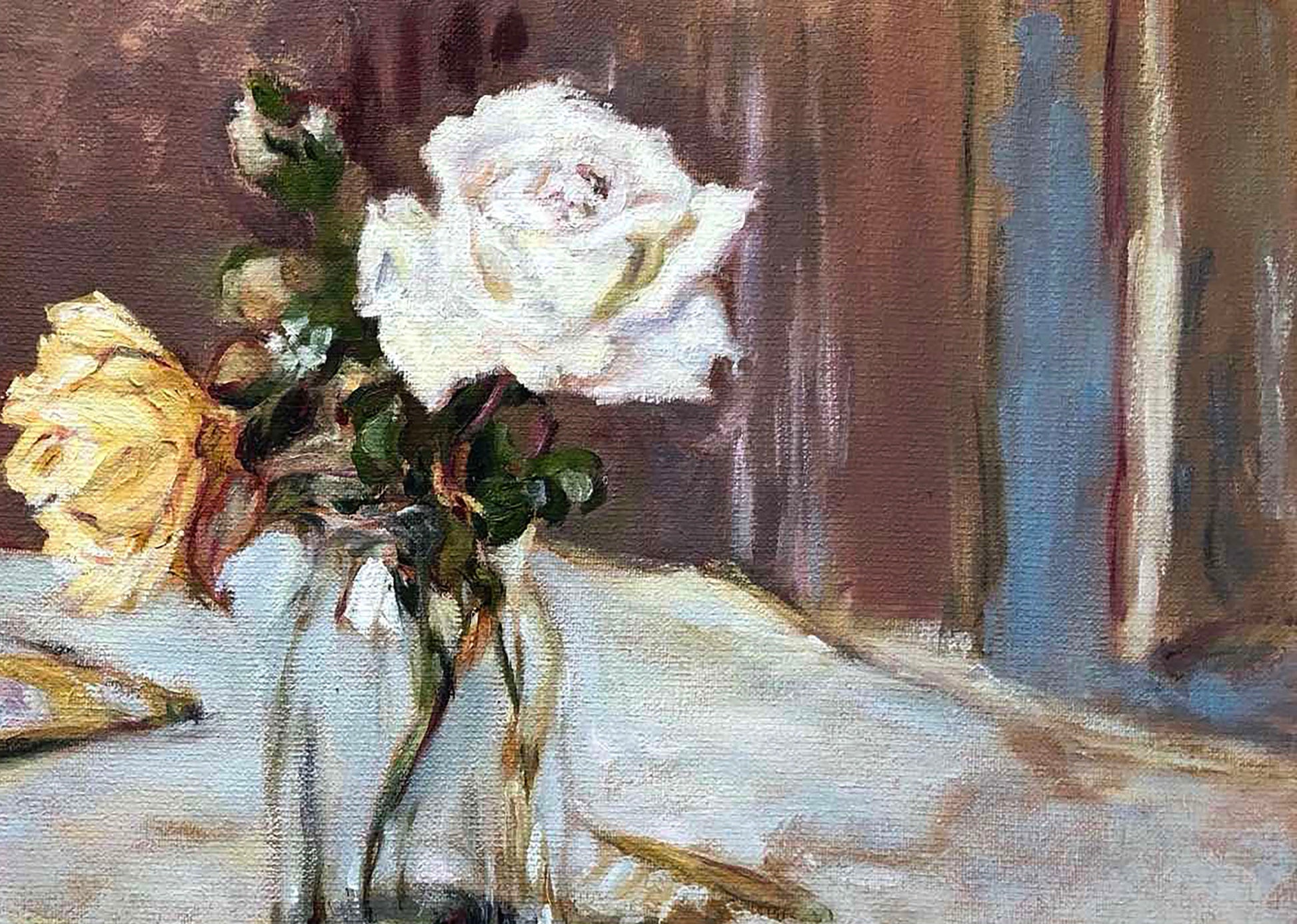 Oil painting Roses Flowers still life  Olesia Osnach