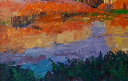 Oil painting In the evening Serdyuk Boris Petrovich